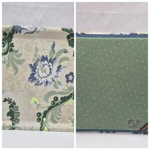 Annamaria Alois Damask Tapestry Covered Tray Embroidered 11x14" NEW Cottage Flor